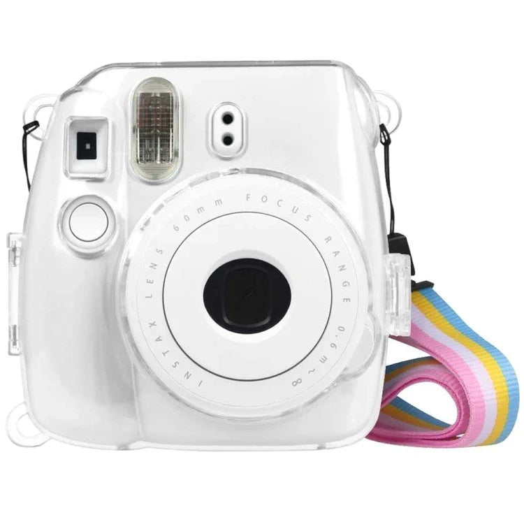 Étui de protection transparent avec dragonne pour FUJIFILM instax mini 9 / mini 8+ / mini 8, pour FUJIFILM instax mini 9