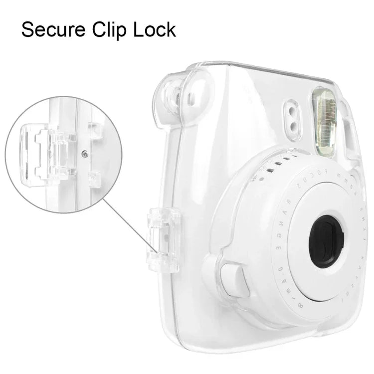 Étui de protection transparent avec dragonne pour FUJIFILM instax mini 9 / mini 8+ / mini 8, pour FUJIFILM instax mini 9