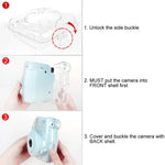 Étui de protection transparent avec dragonne pour FUJIFILM instax mini 9 / mini 8+ / mini 8, pour FUJIFILM instax mini 9