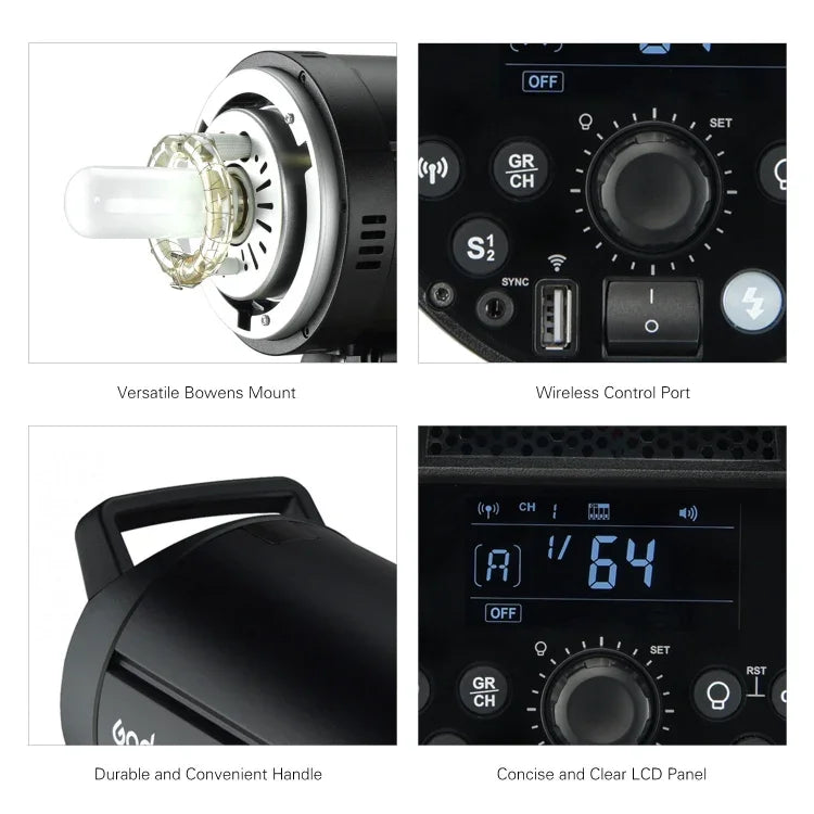 Flash de studio Godox DP600III 600 Ws, monture Bowens, DP600III