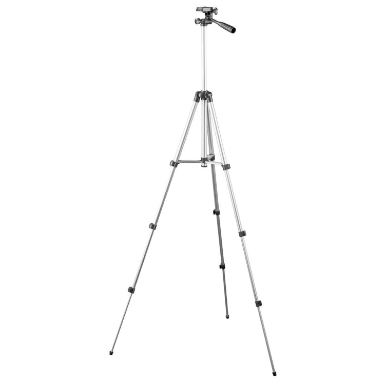 Trépied pliant en alliage d'aluminium à 4 sections de 130 cm avec tête tridimensionnelle, L-3130 argent, L-3130 noir, L-3130 champagne doré