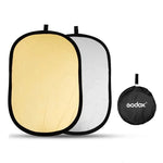 Réflecteur ovale pliable Godox FT01 2 en 1 or/argent, dimensions : 150 x 200 cm