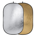 Réflecteur ovale pliable Godox FT01 2 en 1 or/argent, dimensions : 150 x 200 cm