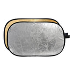 Réflecteur ovale pliable Godox FT01 2 en 1 or/argent, dimensions : 150 x 200 cm