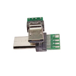 Lot de 10 connecteurs micro USB 15 broches pour circuit imprimé, adaptateur pour câble de données d'appareil photo Sony