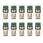 Lot de 10 connecteurs micro USB 15 broches pour circuit imprimé, adaptateur pour câble de données d'appareil photo Sony