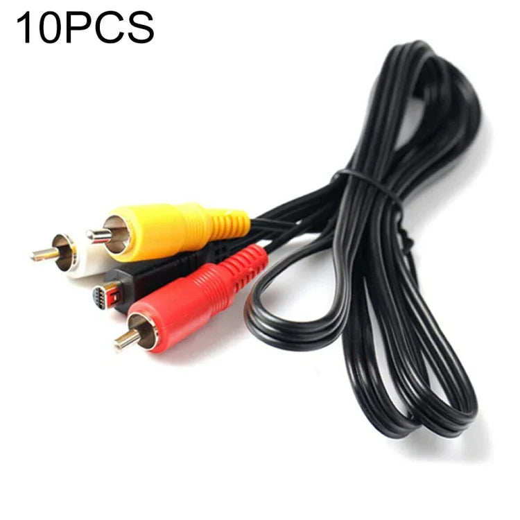 Lot de 10 câbles vidéo AV 10 broches pour caméra Sony VMC-15FS
