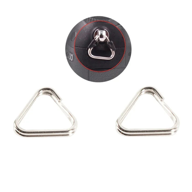 Lot de 10 anneaux triangulaires fendus pour bandoulière d'appareil photo BEXIN ZH-Q, ZH-Q