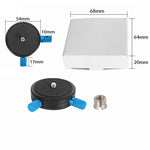 Plaque de base pour trépied d'appareil photo avec tête de rotation à 360 degrés et dégagement rapide BEXIN QR-02, QR-02 360