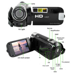 Caméra DV de voyage domestique HD zoom numérique 16X 16 millions de pixels, prise EU, prise EU