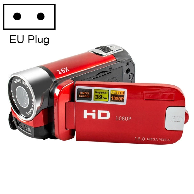 Caméra DV de voyage domestique HD zoom numérique 16X 16 millions de pixels, prise EU, prise EU
