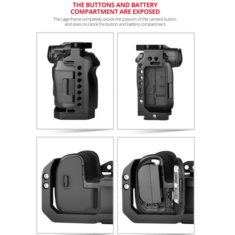 Stabilisateur de cage pour caméra vidéo YELANGU C22-A YLG0334B-A pour Canon EOS R5/R6/R, YLG0334B-A