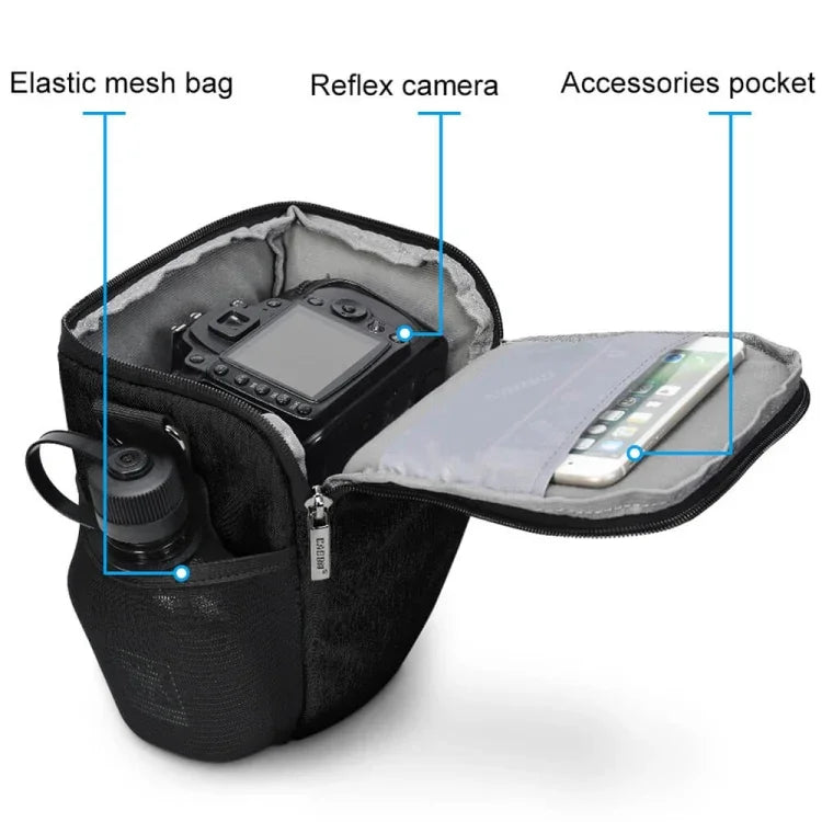 Sac bandoulière étanche CADEN D11 pour appareil photo reflex numérique, dimensions : 20,5 x 16 x 27 cm, D1 20,5 x 16 x 27 cm