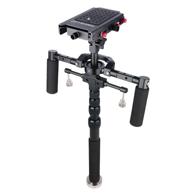 YELANGU S300 - Système multifonctionnel 4 en 1 comprenant un support d'épaule double, un monopode et un stabilisateur pour appareils photo/reflex, hauteur réglable de 63 cm à 170 cm.