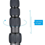 YELANGU S300 - Système multifonctionnel 4 en 1 comprenant un support d'épaule double, un monopode et un stabilisateur pour appareils photo/reflex, hauteur réglable de 63 cm à 170 cm.