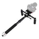 YELANGU S300 - Système multifonctionnel 4 en 1 comprenant un support d'épaule double, un monopode et un stabilisateur pour appareils photo/reflex, hauteur réglable de 63 cm à 170 cm.