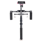 YELANGU S300 - Système multifonctionnel 4 en 1 comprenant un support d'épaule double, un monopode et un stabilisateur pour appareils photo/reflex, hauteur réglable de 63 cm à 170 cm.