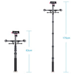 YELANGU S300 - Système multifonctionnel 4 en 1 comprenant un support d'épaule double, un monopode et un stabilisateur pour appareils photo/reflex, hauteur réglable de 63 cm à 170 cm.