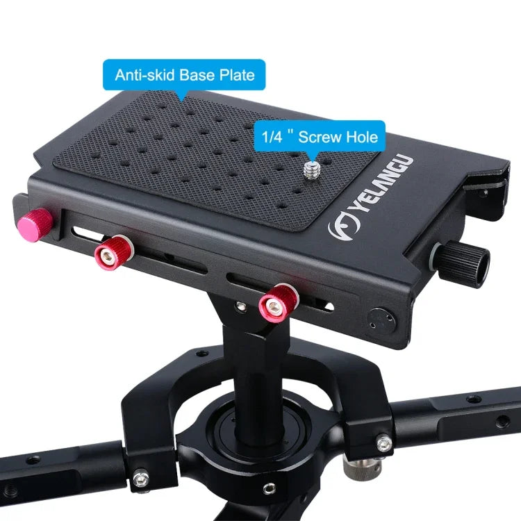 YELANGU S300 - Système multifonctionnel 4 en 1 comprenant un support d'épaule double, un monopode et un stabilisateur pour appareils photo/reflex, hauteur réglable de 63 cm à 170 cm.