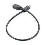 Lot de 5 câbles de données téléphoniques OTG micro USB vers mini USB 8 broches de 30 cm pour Nikon.