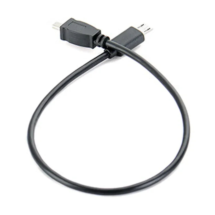 Lot de 5 câbles de données téléphoniques OTG micro USB vers mini USB 8 broches de 30 cm pour Nikon.