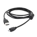 Lot de 5 câbles de données et de chargement USB 2.0 mini 8 broches de 1,5 m pour Nikon D5100/D610.