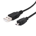 Lot de 5 câbles de données et de chargement USB 2.0 mini 8 broches de 1,5 m pour Nikon D5100/D610.