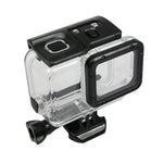 Boîtier de protection étanche à 45 m pour GoPro HERO6/5 avec écran tactile, fixation basique à boucle et vis, sans avoir à retirer l'objectif.