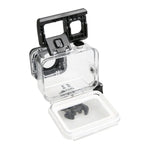 Boîtier de protection étanche à 45 m pour GoPro HERO6/5 avec écran tactile, fixation basique à boucle et vis, sans avoir à retirer l'objectif.