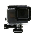 Boîtier de protection étanche à 45 m pour GoPro HERO6/5 avec écran tactile, fixation basique à boucle et vis, sans avoir à retirer l'objectif.