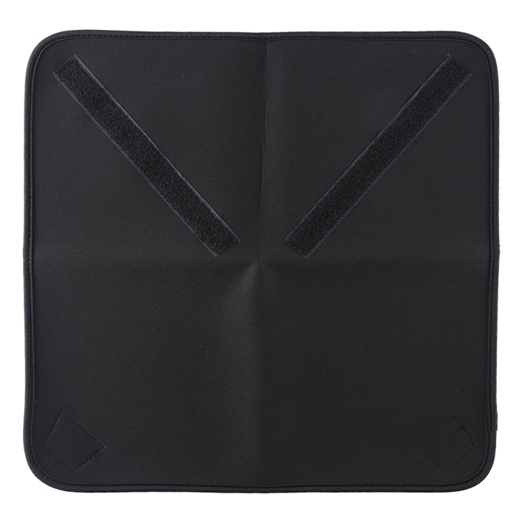 Sacoche pliable en tissu épais doublée de velours pour appareil photo reflex numérique, format 50 x 50 cm.