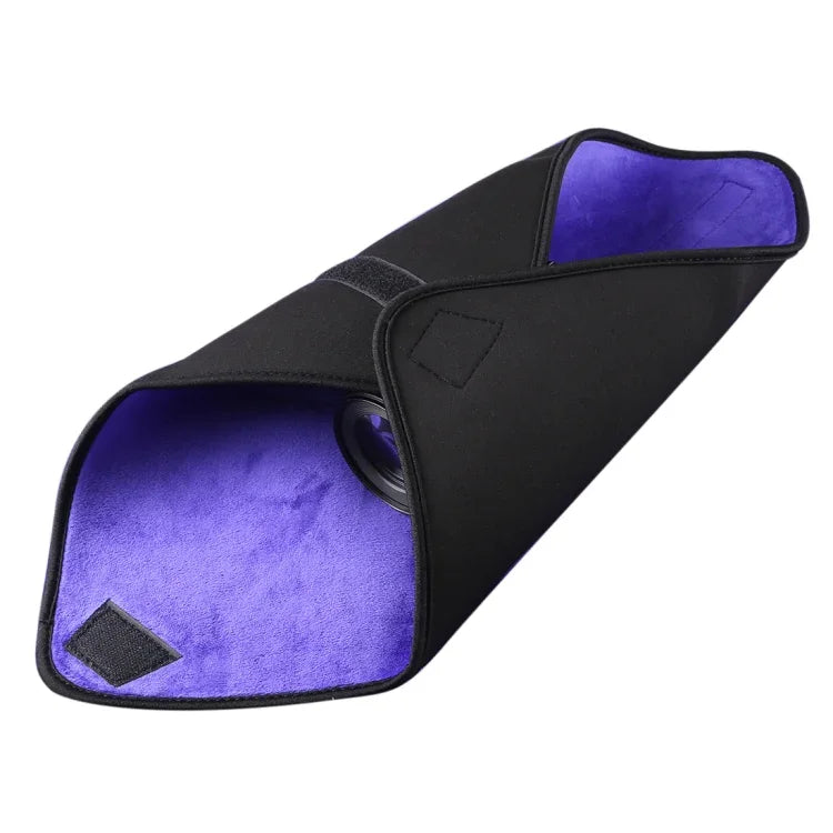 Sacoche pliable en tissu épais doublée de velours pour appareil photo reflex numérique, 45 x 45 cm.