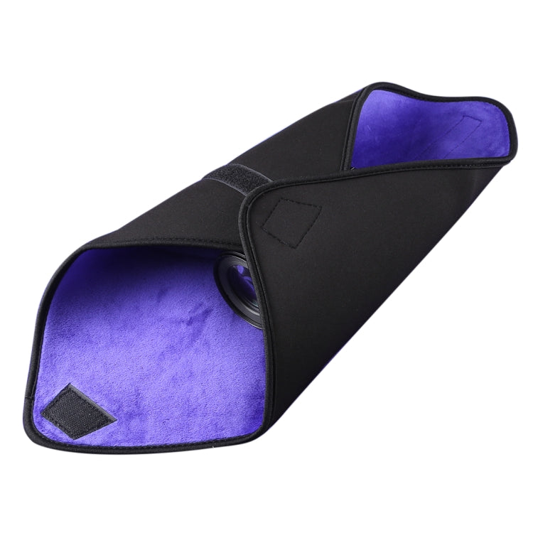 Sacoche pliable en tissu épais doublée de velours pour appareil photo reflex numérique, 40 x 40 cm.