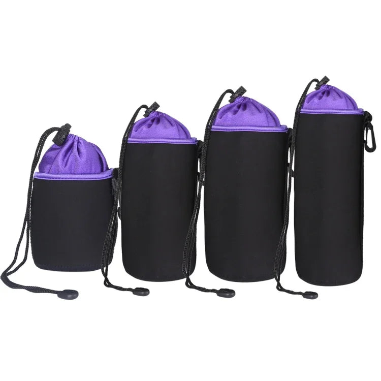 Sacoche pour objectif reflex 4 en 1, pochette pour objectif unique, étui de protection étanche avec doublure en velours épais, 4 en 1