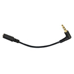 Lot de 5 câbles adaptateurs audio coudés de 13 cm, prise jack 3,5 mm mâle vers femelle, pour microphone et caméra PC.
