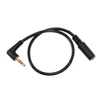Lot de 5 câbles adaptateurs audio coudés de 13 cm, prise jack 3,5 mm mâle vers femelle, pour microphone et caméra PC.