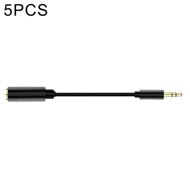 Câble adaptateur audio 3,5 mm 4 pôles femelle vers 3 pôles mâle (5 pièces, 13 cm)