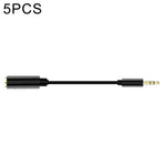 Câble adaptateur audio 3,5 mm 4 pôles femelle vers 3 pôles mâle (5 pièces, 13 cm)