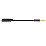 Câble adaptateur audio 3,5 mm 4 pôles femelle vers 3 pôles mâle (5 pièces, 13 cm)