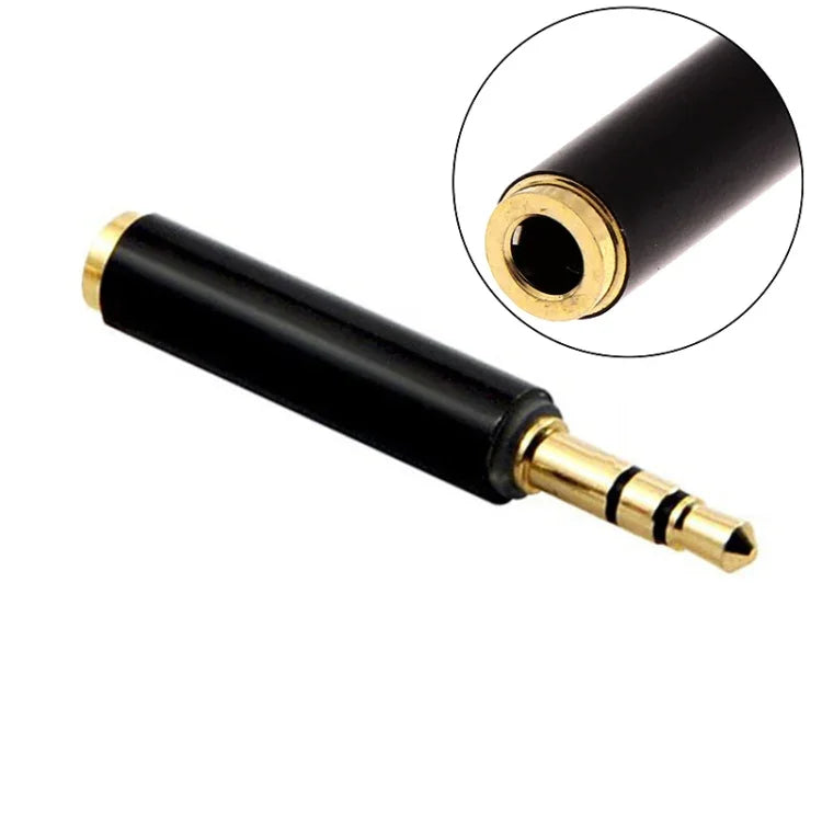 Adaptateur audio 3,5 mm (5 pièces) : connecteur femelle 4 pôles vers mâle 3 pôles.