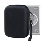 Étui rigide de rangement pour FUJIFILM Instax mini EVO, motif tissu noir, motif tissu gris
