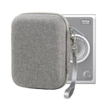 Étui rigide de rangement pour FUJIFILM Instax mini EVO, motif tissu noir, motif tissu gris
