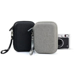 Étui rigide de rangement pour FUJIFILM Instax mini EVO, motif tissu noir, motif tissu gris