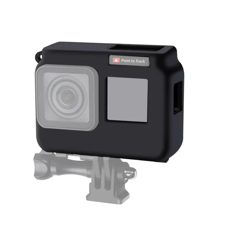 Étui de protection en silicone antichoc avec cache-objectif pour Insta360 One R 4K avec cadre, étui 4K + cache-objectif