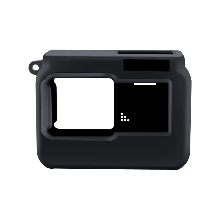 Étui de protection antichoc en silicone pour caméra panoramique Insta360 One R avec cadre et cache-objectif.