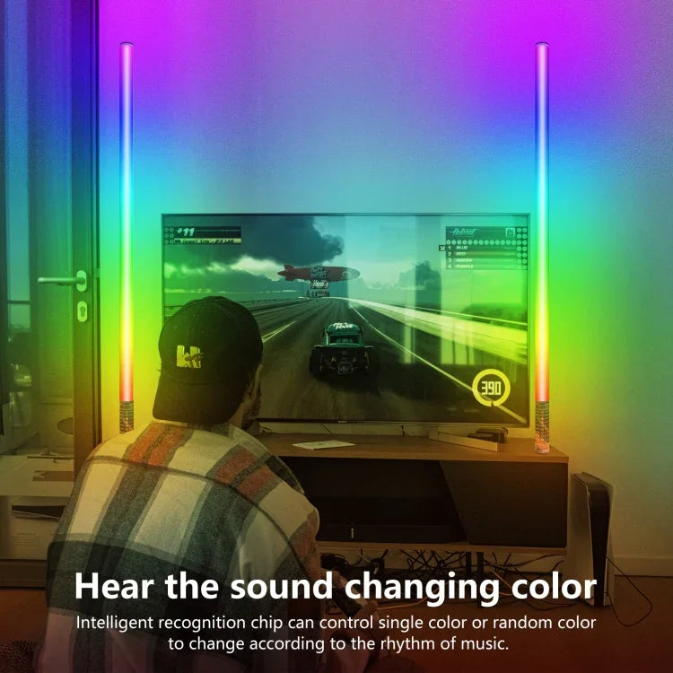 Bâton lumineux LED portable LUXCeO Mood1 85 cm RGB à ambiance colorée et rythmique, pour photos et vidéos, sans trépied, 85 cm