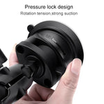 Support à ventouse unique avec adaptateur pour trépied, cordon en acier et boucle de sécurité, ventouse unique