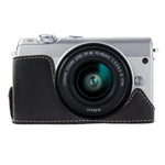 Base d'étui demi-boîtier en cuir PU avec filetage 1/4 pouce pour Canon EOS M100