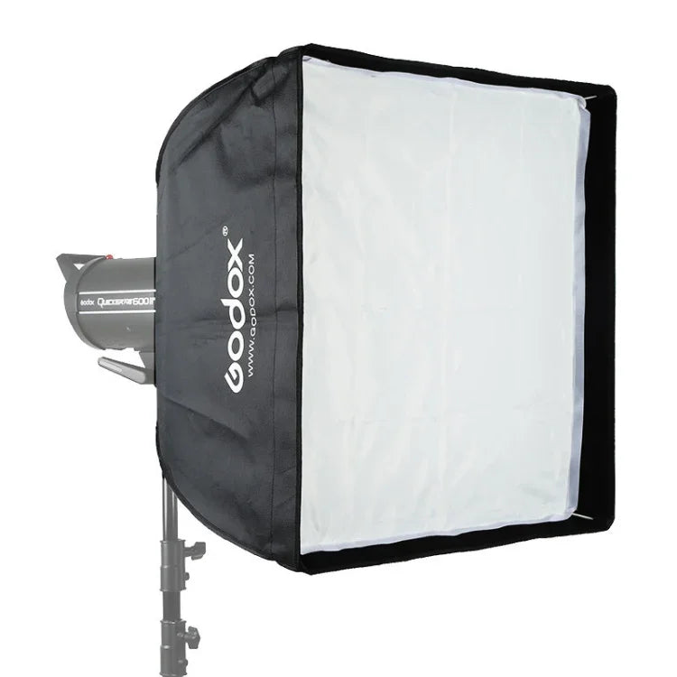 Boîte à lumière rectangulaire Godox 60 x 60 cm, diffuseur à monture Bowens pour flash cobra.