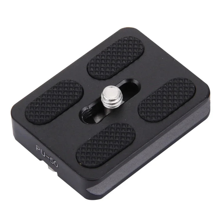 Plaque de dégagement rapide universelle Fittest PU-50 en alliage d'aluminium avec coussinet en caoutchouc, PU-50